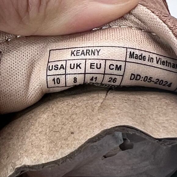 Vionic Kearny Platform Leather Slip-On Sneaker Loafer Tan Women 10M - Picture 10 of 10